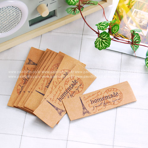 QC/ 종이라벨-에펠탑