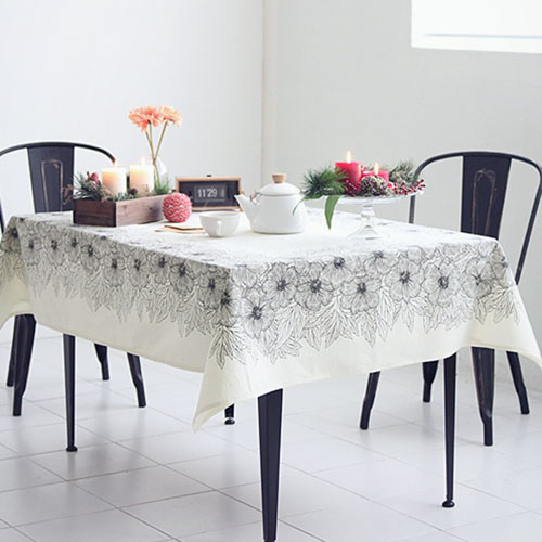 NE/1컷/ 2마 빅사이즈/ Full HR] Anemone Table Cover Big Cut Linen