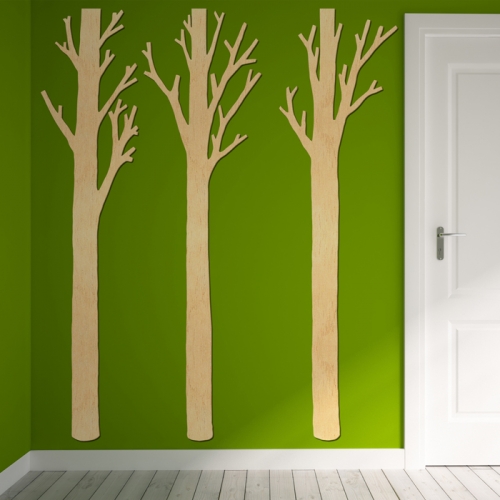 우드스티커- 가시나무 (반제품) 벽에붙이는스티커