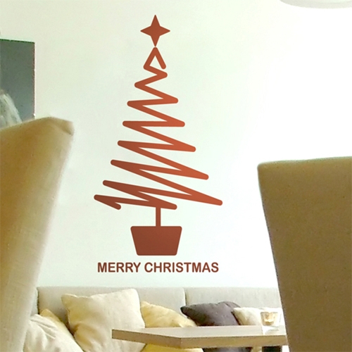 크리스마스켈리트리 - 크리스마스 나무 그래픽스티커 월데코 시트지 포인트