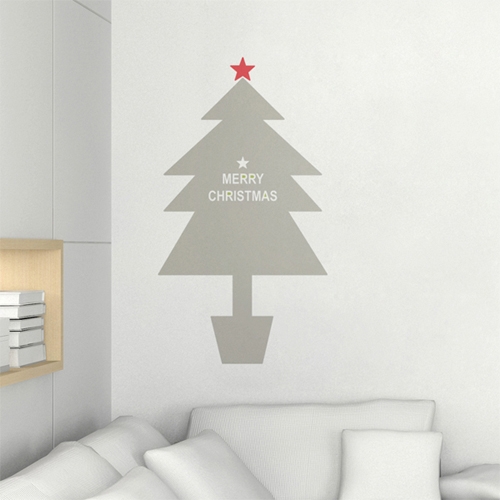 크리스마스트리(2) - 크리스마스 나무 그래픽스티커 월데코 시트지 포인트
