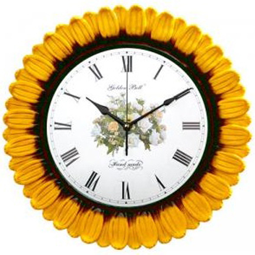 해바라기 꽃잎 꽃벽시계(무소음)GB2026