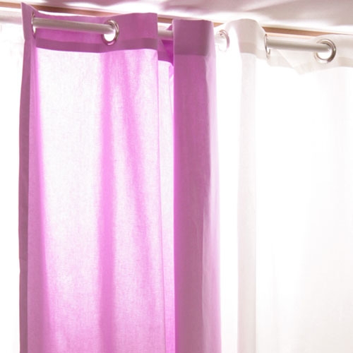 coloration metal ring curtain - pastel violet