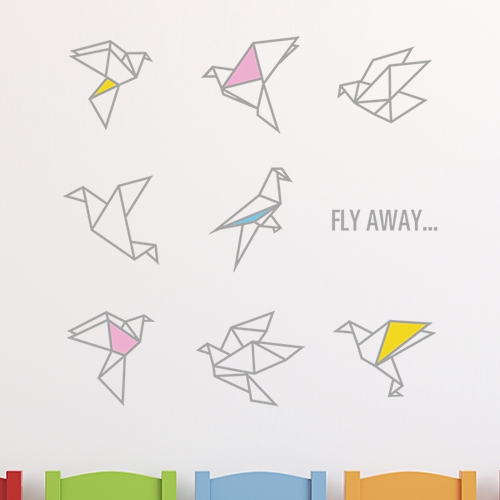 (LU-M134)종이학_Fly away