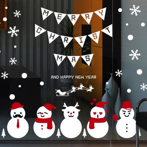 cmi255-눈사람 친구들과 파티-크리스마스스티커