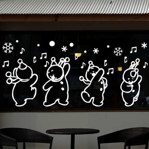 cmi279-춤추는 눈사람-크리스마스스티커