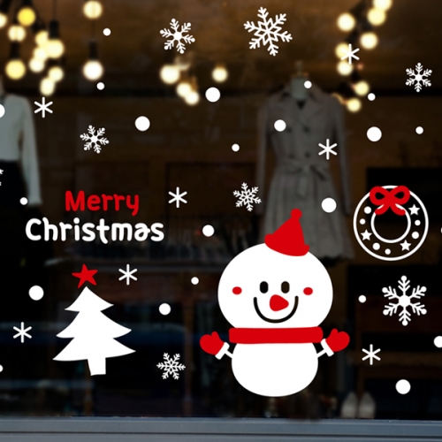 cmi345-큐티 눈사람과 화이트 크리스마스-크리스마스스티커