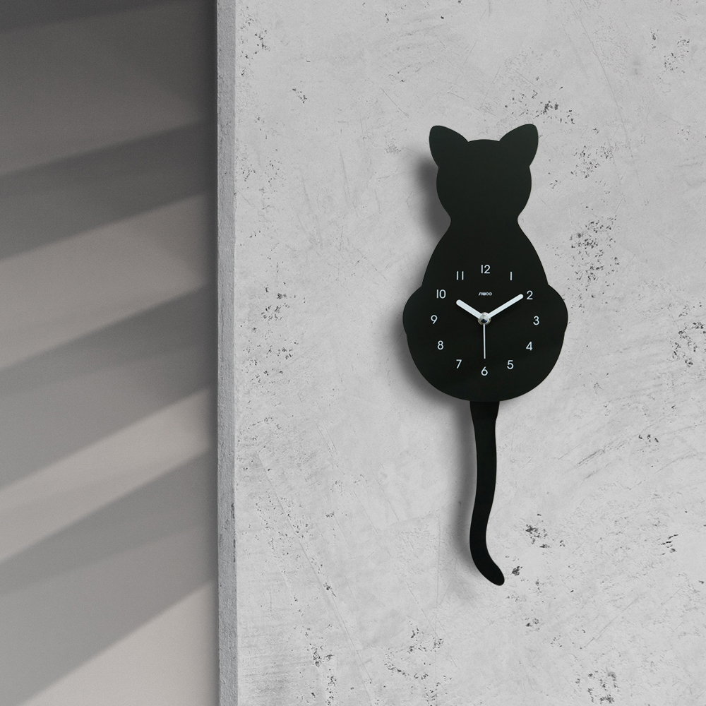 고양이무소음벽시계(추시계)