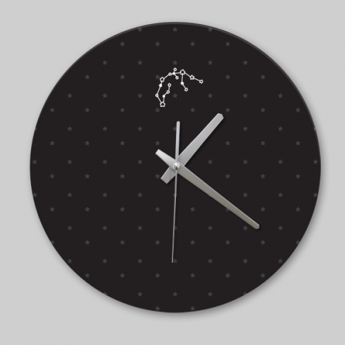 [디자인 시계]블랙 심플 물병자리