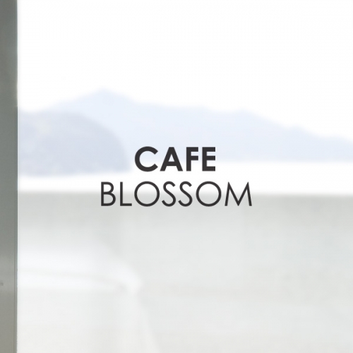 [무점착 창문시트]cafe blossom