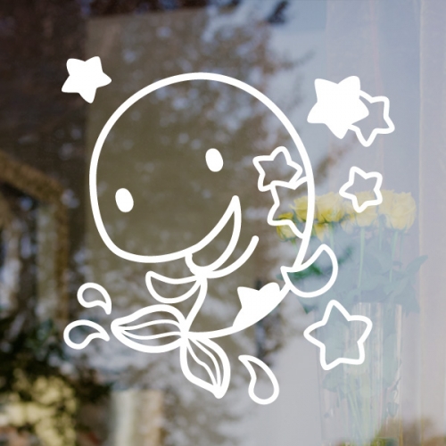 [그래픽스티커]물고기 별자리 빅아이콘