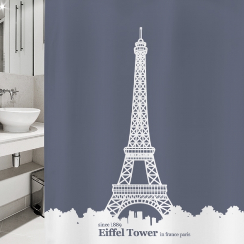 SC20[샤워 커튼]프랑스 파리 에펠 타워
