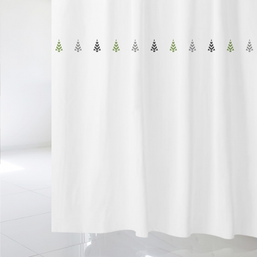 SC176[샤워 커튼]북유럽 스타일의 단순한 나무 패턴