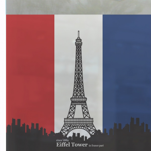 CW354[컬러 안개시트]프랑스 국기 파리 에펠탑