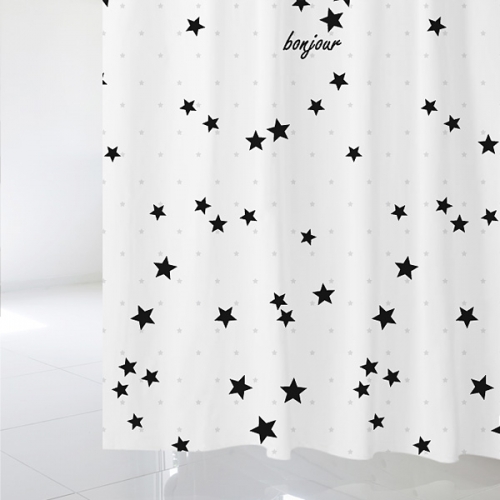 SC423[샤워 커튼] 큰별과 작은별 패턴
