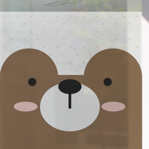 CW416[컬러 안개시트] 귀여운 곰돌이 캐릭터