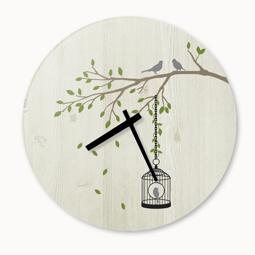 [디자인 시계]향기나무 우든