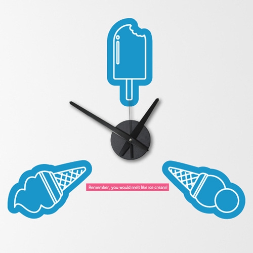 [그래픽 시계]아이 러브 아이스크림