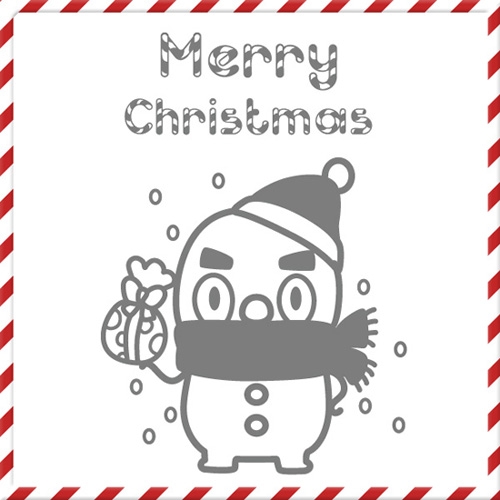 [크리스마스]선물폭탄 눈사람 대형