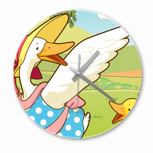 [디자인 시계]소풍가는 오리가족