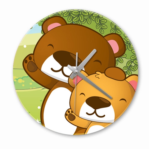 [디자인 시계]아빠곰 애기곰