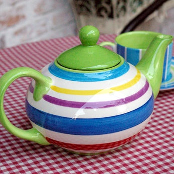Stripe Teapot