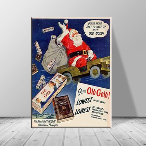 크리스마스 캔버스아트 산타선물 포스터 ch-124