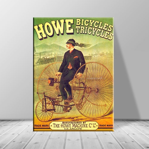 빈티지인테리어 카페소품 액자 그림 캔버스아트 Howe bicycles
