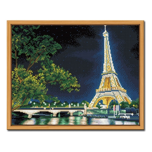 DIY 액자형 보석십자수_[D637] 에펠탑의 야경