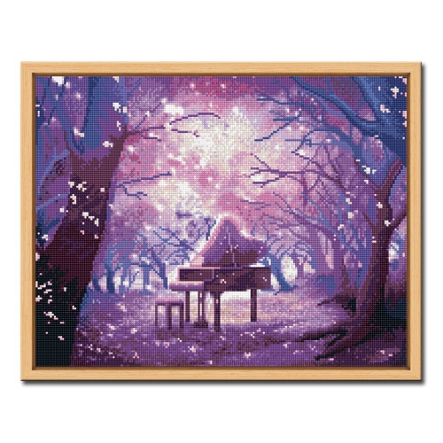 DIY 액자형 보석십자수_[D623] 피아노의 숲