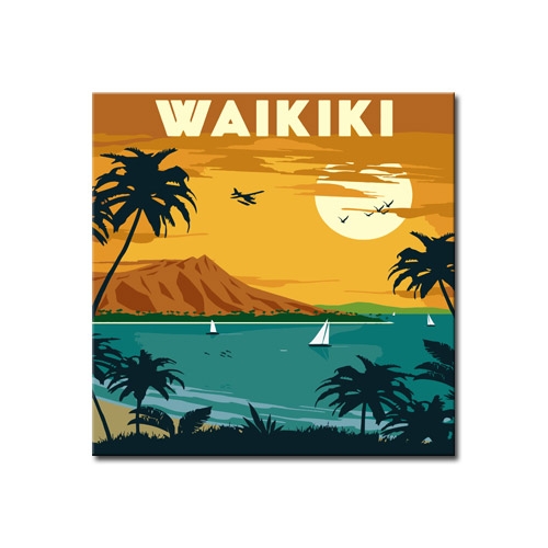 DIY 명화그리기 _ [B14] Waikiki_와이키키