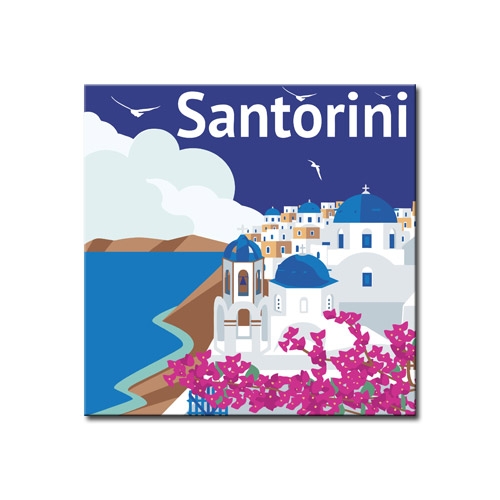 DIY 명화그리기 _ [B15] Santorini_산토리니