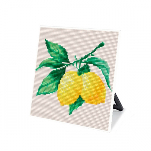 DIY 액자형 보석십자수_[DS73]_(소)레몬
