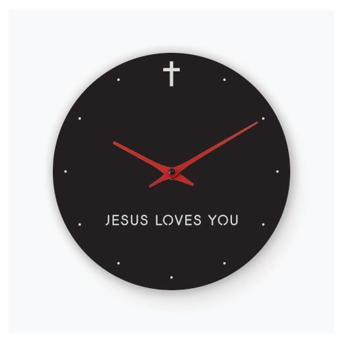 D.Jesus loves you 미러 벽시계