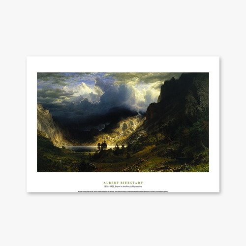 [명화포스터] Storm in the Rocky Mountains - 앨버트 비어슈타트 007