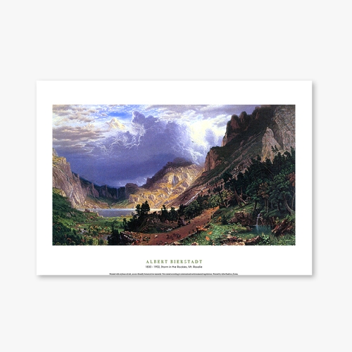 [명화포스터] Storm in the Rockies, Mt. Rosalie  - 앨버트 비어슈타트 018