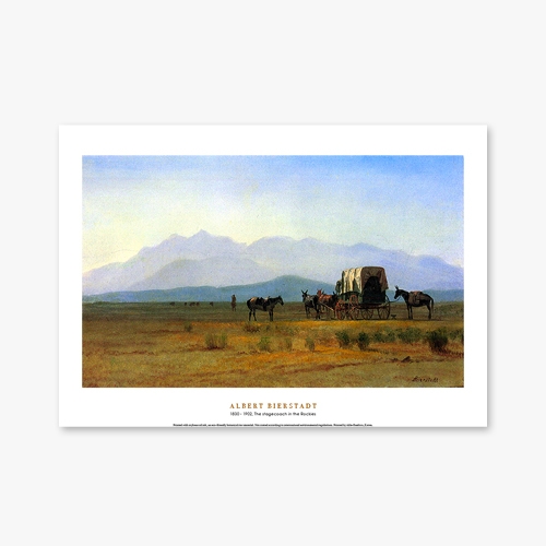 [명화포스터] The stagecoach in the Rockies - 앨버트 비어슈타트 025