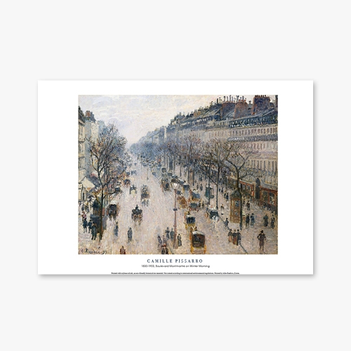 [명화포스터] Boulevard Montmartre on Winter Morning - 카미유 피사로 013