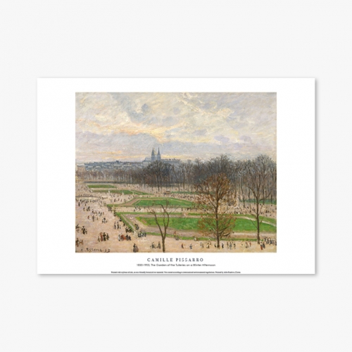 [명화포스터] The Garden of the Tuileries on a Winter Afternoon - 카미유 피사로 016