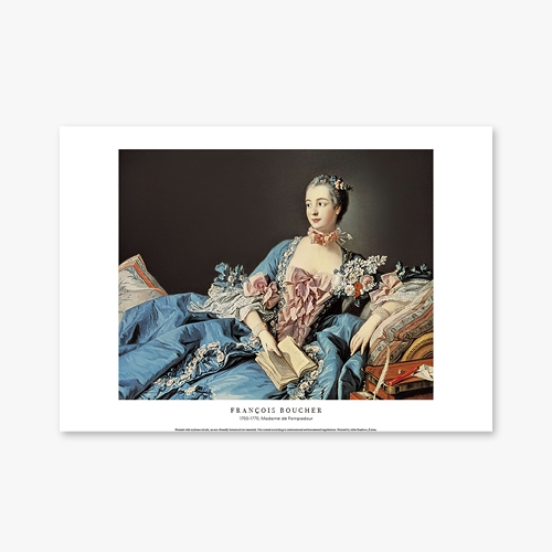 [명화포스터] Madame de Pompadour - 프랑수아 부셰 001