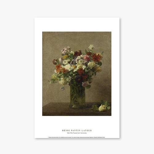 [명화포스터] Flowers from Normandy - 앙리 팡탱 라투르 001