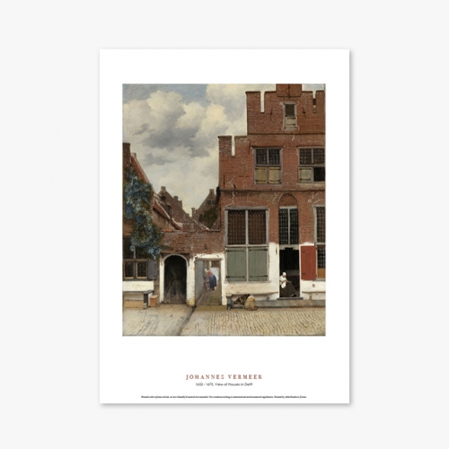 [명화포스터] View of Houses in Delft - 요하네스 베르메르 007