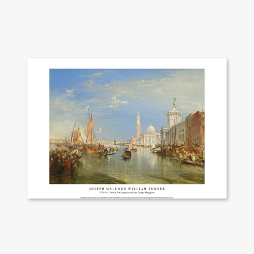 [명화포스터] Venice, The Dogana and San Giorgio Maggiore - 윌리엄 터너 002