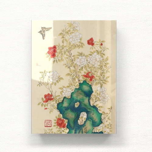 꽃과 나비가 있는 아름다운 풍경 아크릴 일러스트 그림액자by하얀달(334942)