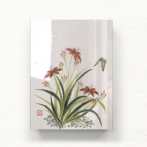 나비와 꽃들2 아크릴 일러스트 그림액자by하얀달(340067)