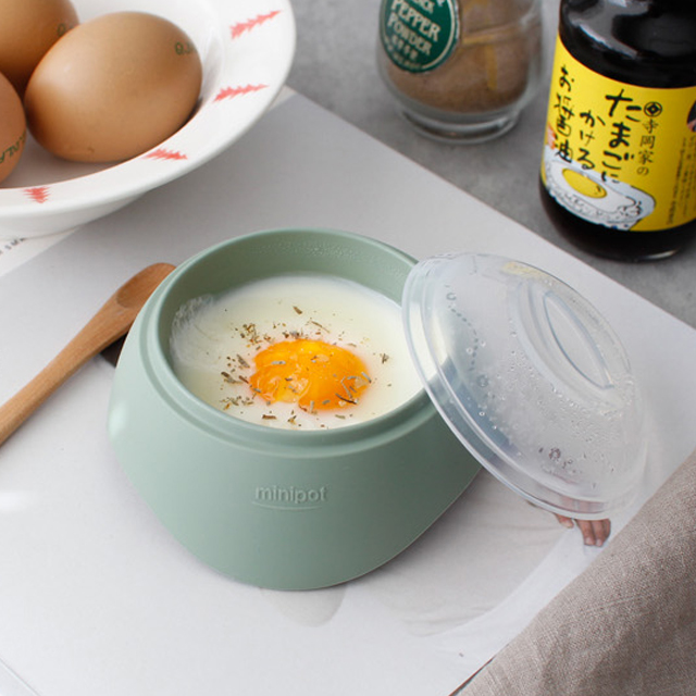 (국산) 파스텔 실리콘 계란 반숙기 (전자렌지 1분) - 3color [YE]