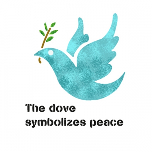 스텐실 도안(ST-2092) 평화의 상징