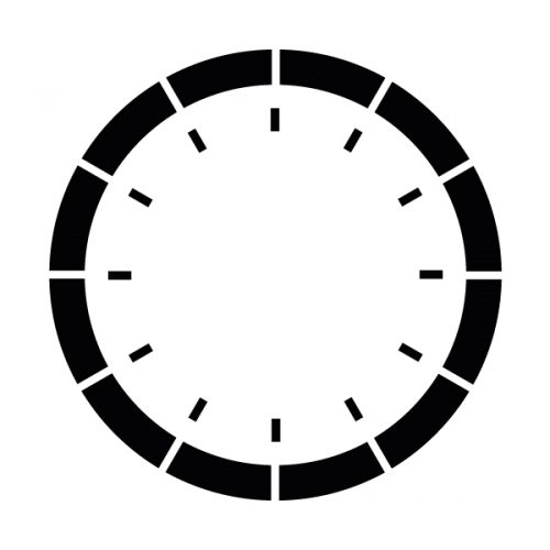 스텐실 도안(ST-3022)엘레강스 시계
