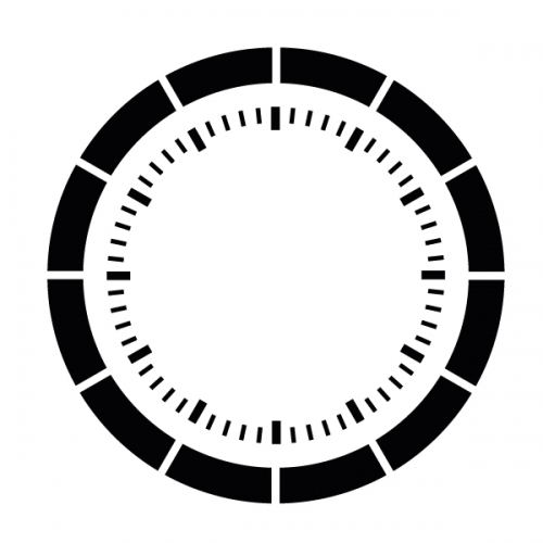 스텐실 도안(ST-5043) 엘레강스 시계