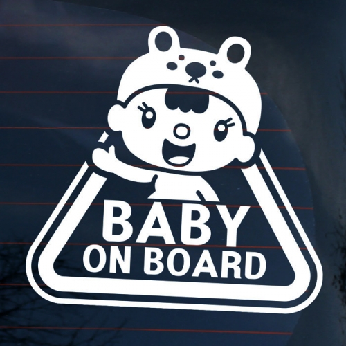 자동차스티커_엠블렘 뽀모 안전판 Baby on board